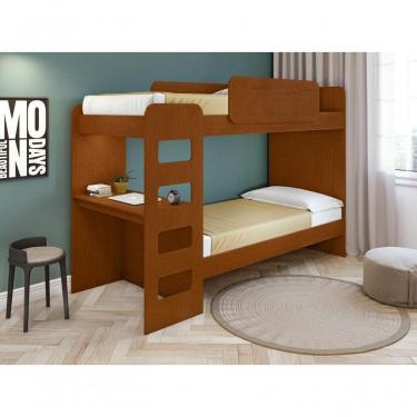 Imagem de Beliche Solteiro Olga Cantos Arredondados Com Led Frassino - Lopas