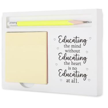 Imagem de Presente inspirador educando o coração para professores, educadores, conselheiros, mentores, presente de agradecimento para volta às aulas, despedida, aposentadoria, escritório, escola, decoração de