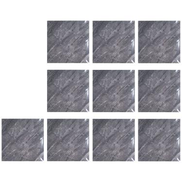 Imagem de Placa Adesiva Marmore 3D Kit 10 uni Autocolante Obra Reforma Casa Cozinha Banheiro Quarto Sala Papel de Parede
