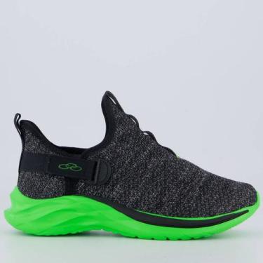 Imagem de Tênis Olympikus Maneiro Juvenil Preto e Verde, 31