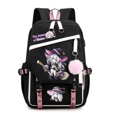 Imagem de Mochila Majos No Tabitabis Elainas Anime School Nylon 680g