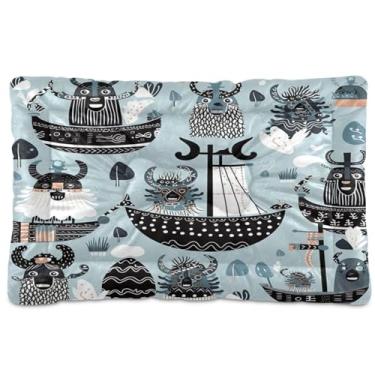 Imagem de Wassud Cama de cachorro pequena lavável para barco cinza marinho, tapetes para cães pequenos, almofada portátil para animais de estimação, cama antiderrapante para cães e gatos, almofada confortável