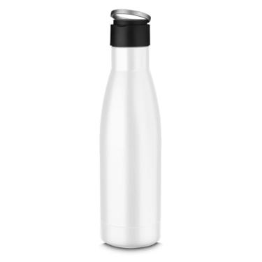 Imagem de Garrafa Térmica, 500ml, Design Funcional, Térmica, Branco, Ideal para Trabalho, Estudo e Viagens, Uso Diário
