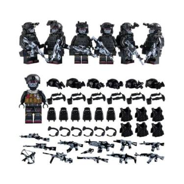 Imagem de Mini Boneco De Blocos De Montar Das Forças Especiais Camufladas Do Des