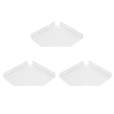 Imagem de Jopwkuin Prateleiras de Canto de Acrílico Transparente Organizam Com Eficiência Banheiro e Cozinha para Espaço Máximo, 3 Prateleiras Flutuantes Montadas na Parede para Sala de Estar, 8 "x 8",