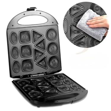 Imagem de Máquina de Waffle Multifuncional 1400W – Antiaderente, Faz Bolinhos, Crepe, Cookies e Mini Cake (220V)