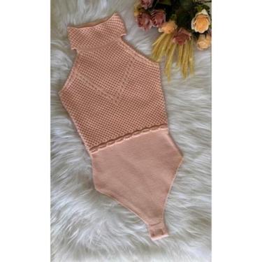 Imagem de Body Bory Roupa Feminina Gola Alta Modal Tricô Verão 2024 Realize Tric