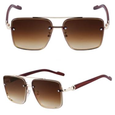 Imagem de VFDHN Óculos de Sol Vintage Masculinos Femininos Moda Vintage (3)