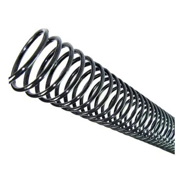 Imagem de 2X Espiral 20Mm Encadernação Até 120 Folhas Preto 80 Unida
