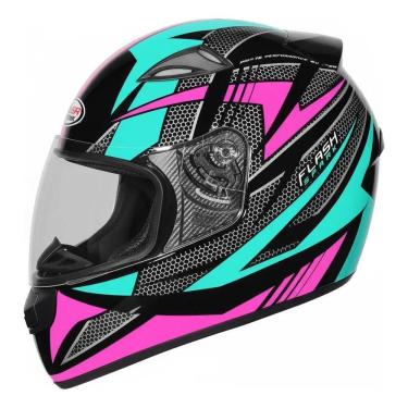 Imagem de Capacete Moto Feminino Ebf New Spark Esportivo Preto Tifany
