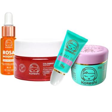 Imagem de Kit Renovadores Geléia de Colágeno Rosa Mosqueta KokeshI - Kokeshi Cos