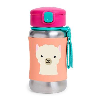 Imagem de Garrafa Térmica de Aço Inoxidável Zoo Lhama Skip Hop Rosa-Feminino