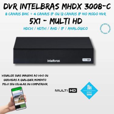 Imagem de Gravador Dvr 8 Canais Mhdx 3008-C Multi Hd Intelbras