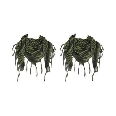 Imagem de Lenço Tático Unissex Keffiyeh Shemagh Para Proteção De Cabeça E Pescoç