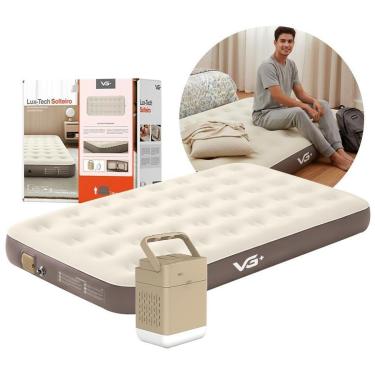 Imagem de Colchão Inflável Solteiro Lux Tech Resistente com Bomba Lítio Usb Vg Plus-Unissex