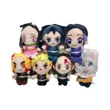 Imagem de Chaveiro De Pelúcia Anime Demon Slayer: Bonecos Akaza, Rui, Iguro, Oba