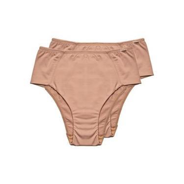 Imagem de Kit com 2 Calcinhas Alta Hope 33860, Bege, M