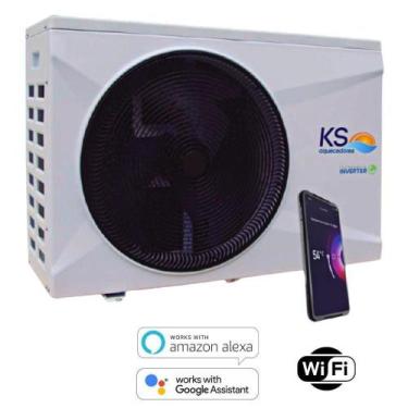 Imagem de Bomba Trocador De Calor Wi-fi Inverter Aquecimento Para Piscinas Até 1