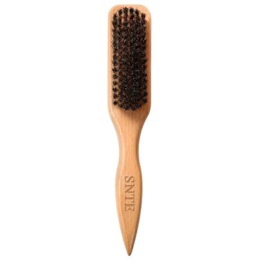 Imagem de Escova de Cabelo Samnyte com Cerdas 100% de Javali e Cabo de Madeira