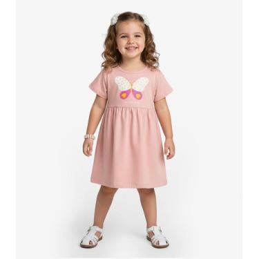 Imagem de Vestido Infantil em Molecotton Select Rosa