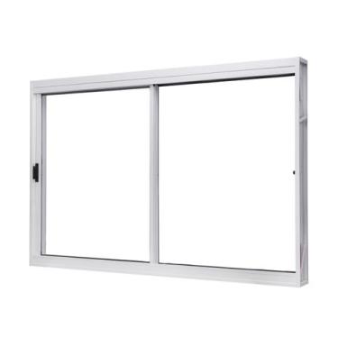 Imagem de Janela de Aço de Correr LATERAL100X150CM 2 Folhas Vidro Liso Unic Sol 
