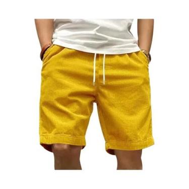 Imagem de Shorts Esportivos Masculinos De Outono, Respiráveis, Com Cintura Elást