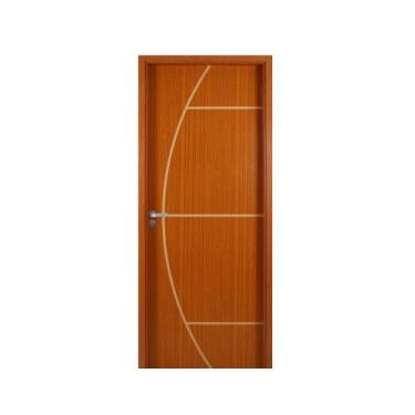 Imagem de Kit Porta de Madeira Decorada 215x84cm com Batente de MDF Ultra 10cm G