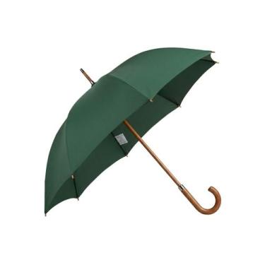 Imagem de Guarda Chuva Voyagem Bengala Cabo Madeira Resistente Tamanho Família G