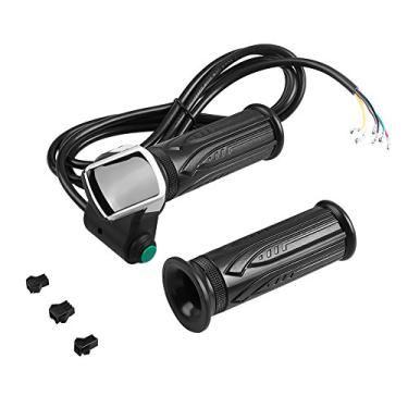 Imagem de E Bike Acelerador Guiador Impermeável ABS Punho do Guidão com Visor LCD para Carros Elétricos Bicicleta Scooter 1 Par (48V)