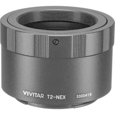 Imagem de Adaptador T-Mount para Sony para câmeras digitais sem espelho Sony E-Mount, incluindo câmeras a7r, a7s, a7, a6500, a6300, a6000, a5100, a5000, a3000, NEX-7, NEX-6, NEX-5T, NEX-5N, NEX-5R, 3N