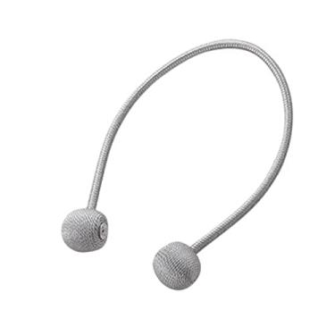 Imagem de Suportes de cortina Corda de ligação de bola de borla versátil criativa para casa Cinto de ligação de cortina simples fivela de corda de ligação de adsorção magnética, T2,1 Pçs