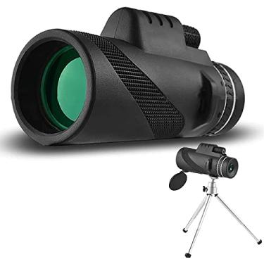 Imagem de Telescópio Monocular 10x42 para Adultos Crianças, HD Compacto de Alta Potência Monocular à Prova D' Água com Suporte para Smartphone Tripé para Observação de Pássaros Caminhadas Viagem Acamp