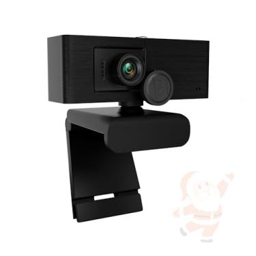 Imagem de Webcam PC 1080p Full HD com Câmera de Vídeo e Microfones Embutidos, 2 m pixels, Streaming de Webcam para Computador, Plug and Play