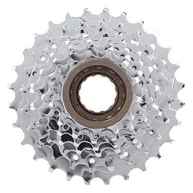 Imagem de Volante traseiro de bicicleta, roda livre traseira de bicicleta D Surface Mountain(7 Speed - Chrome)