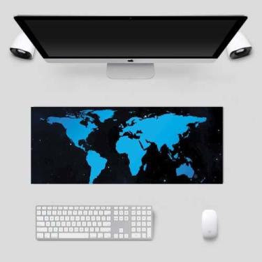 Imagem de Mouse Pad Gamer Speed 28cm X 70cm x 3MM - Deluzz, Mapa Mundi