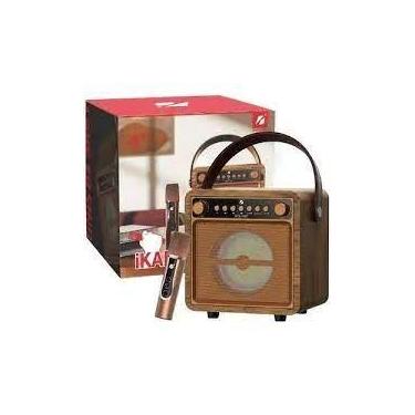 Imagem de SUPER CAIXA DE SOM KTS 1687 BLUETOOTH SPEAKER KARAOKE BOX microfone se
