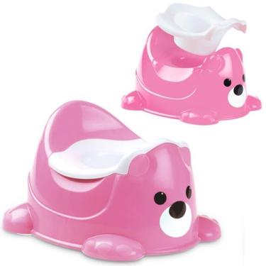 Imagem de Penico Infantil Urso Rosa Menina Educativo Bebe Transição - Cardoso To