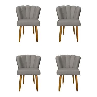 Imagem de Kit 4 Cadeiras Flor para Quarto Penteadeira - Balaqui Decor - B BALAQU