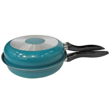 Imagem de Omeleteira teflon grande com espatula - MARPAL,  Verde Tifany