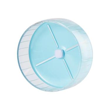 Imagem de IEUDNS Roda de exercício de hamster Hamster Silencioso Rolamento de brinquedo Roda Mudo Antiderrapante Bola de exercício Roda de exercício de corrida para, Azul