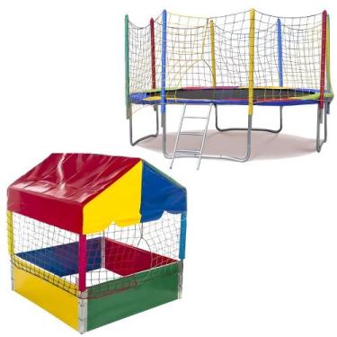 Imagem de Mega Combo Cama Elástica 3,05m Piscina de Bolinhas 1,00m Premium - BRI