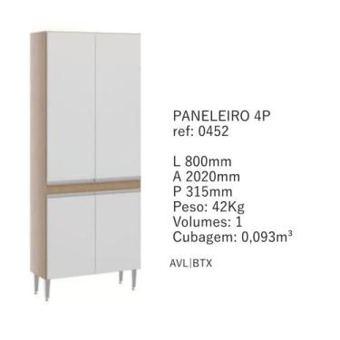 Imagem de Paneleiro 4P - Modúlos Sabrina - Soluzione , Branco