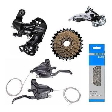 Imagem de Kit Shimano Transmissão 21v Tourney Com Alavanca Altus Ef500