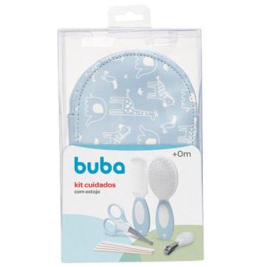 Imagem de Kit Cuidados Com Bebe 9 Itens Estojo Azul 16273 - Buba