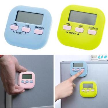 Imagem de Kit 2 Temporizador Relógio Timer Digital Despertador Cozinha Top - Hom