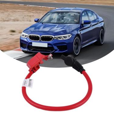 Imagem de ELSOON 61129217036 Cabo terminal de bateria positiva para carro compatível com BMW Série 1 M, 528i, 528i xDrive, 535i, 535i xDrive, 535d, 550i, 550i GT, 550i xDrive, 640i, 650i, 650i xDrive