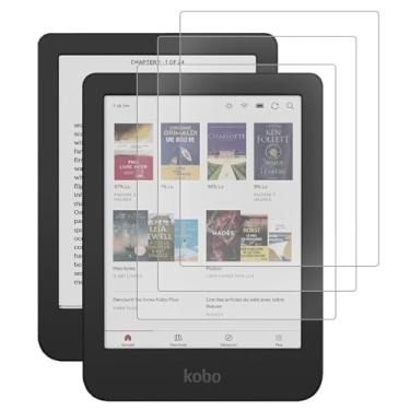Imagem de Caweet Protetor de tela para 15.2 cm Kobo Clara Color | BW | 2E, película protetora fosca de cobertura total PET premium antirreflexo, pacote com 3