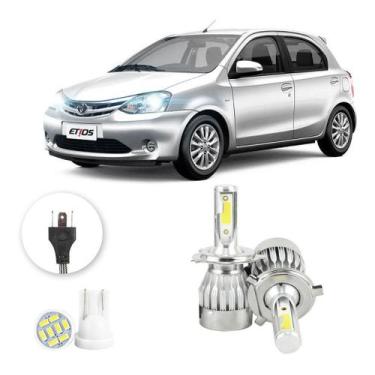 Imagem de Kit Lampadas Led Toyota Etios Todos Os Anos H4 20000lm - V10, Branco