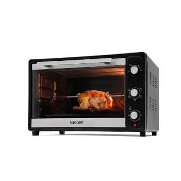 Imagem de Forno Elétrico Fe66 Suggar 66 Litros Com Espeto Giratório, Preto, 110V