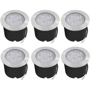 Imagem de Kit 6x Balizador Blindado Piso Solo Externo Led Embutir 5w 3000K Bivolt